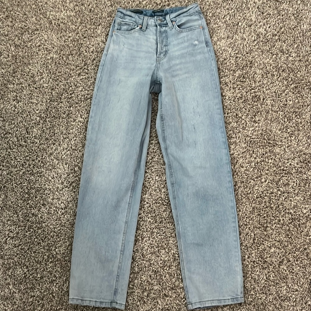 Wild fable super high rise straight jeans